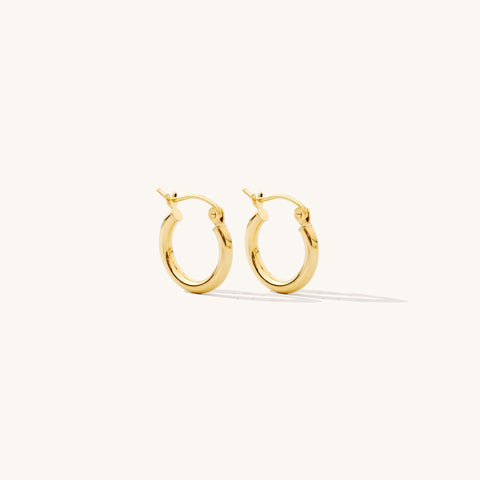 Daily Hoop Earrings - Gold main image 0
