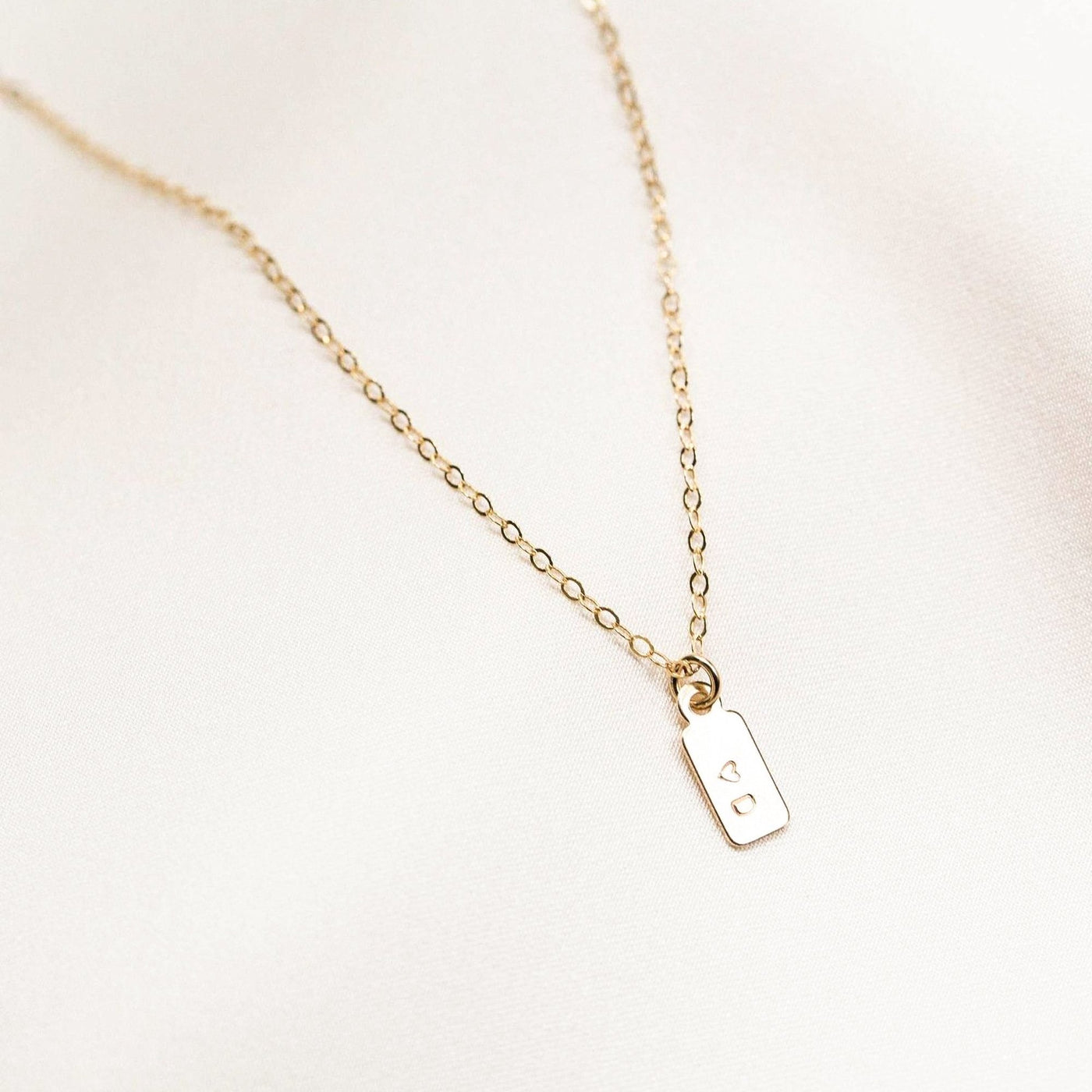 Stamped Blank | Dainty Tag Necklace
