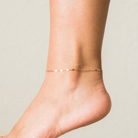 Simple Chain Anklet – Bagatiba