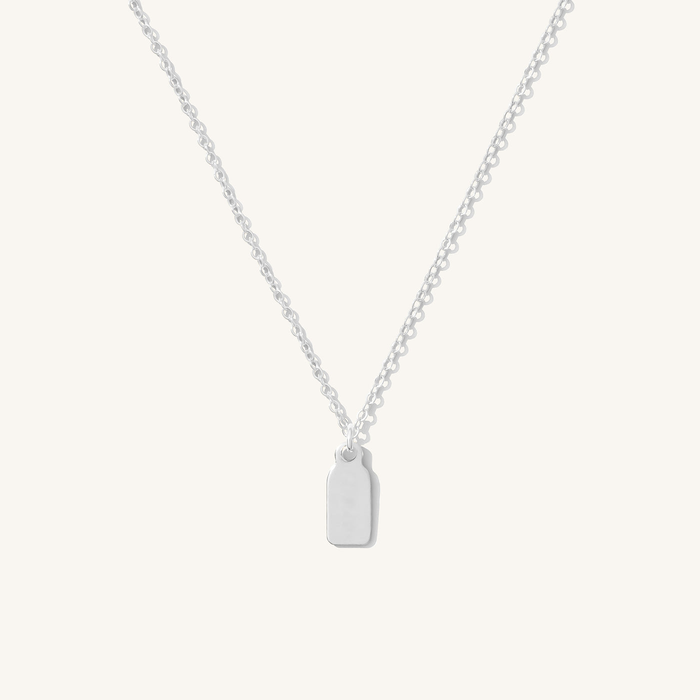 Blank | Dainty Tag Necklace
