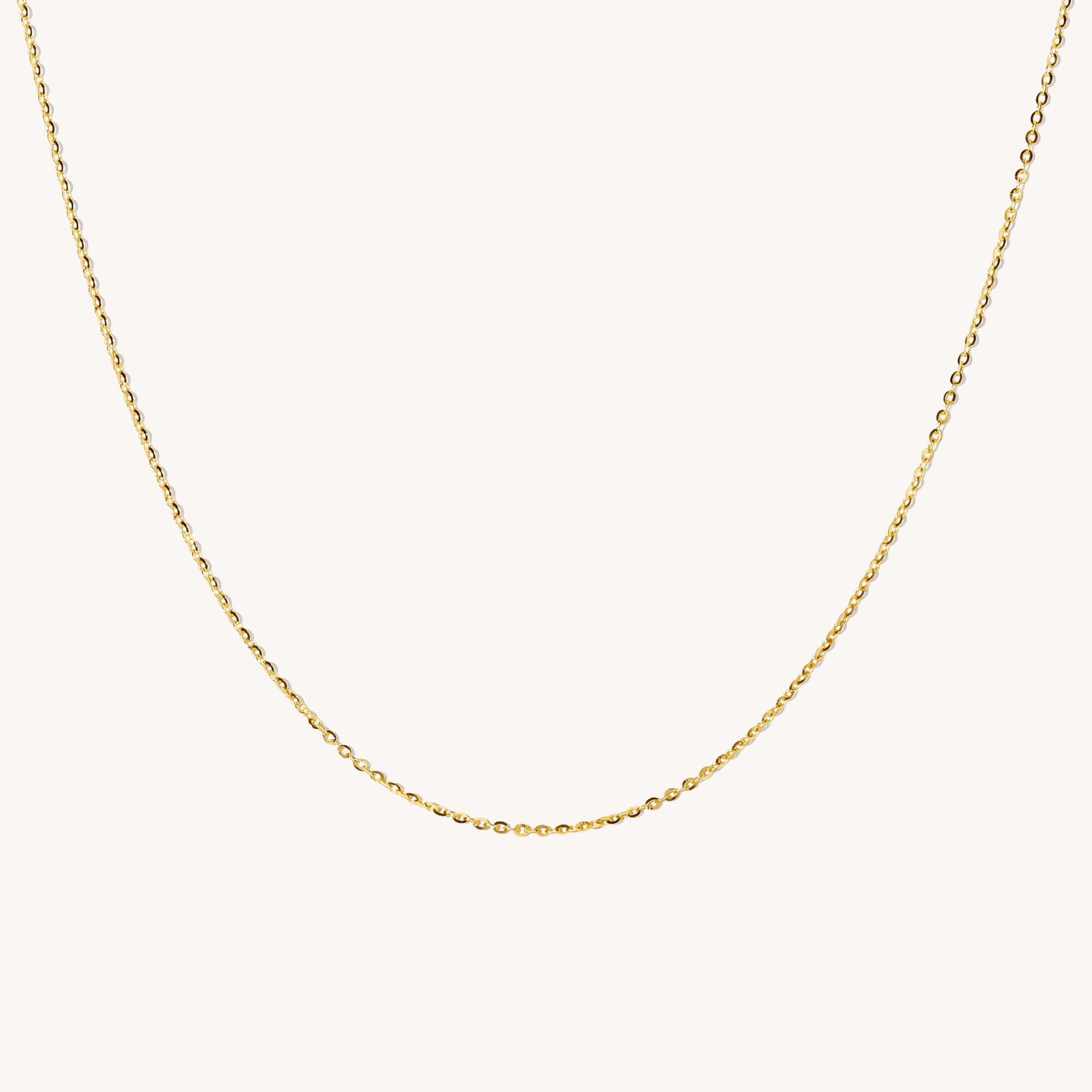 Round Cable Solid Gold Unfinished Chain, 2024 14K Gold Round Cable Chain, Strong Dainty Chain, Wholesale Chain, Small Gold Cable Chain, 038R27L01