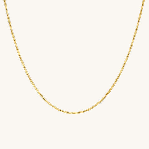 Thin Gold Tone Base Metal Chain - 17 + 3 Extender