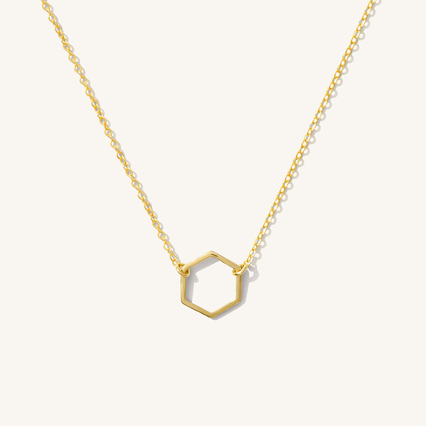 Dainty Hexagon Necklace | Simple & Dainty Jewelry