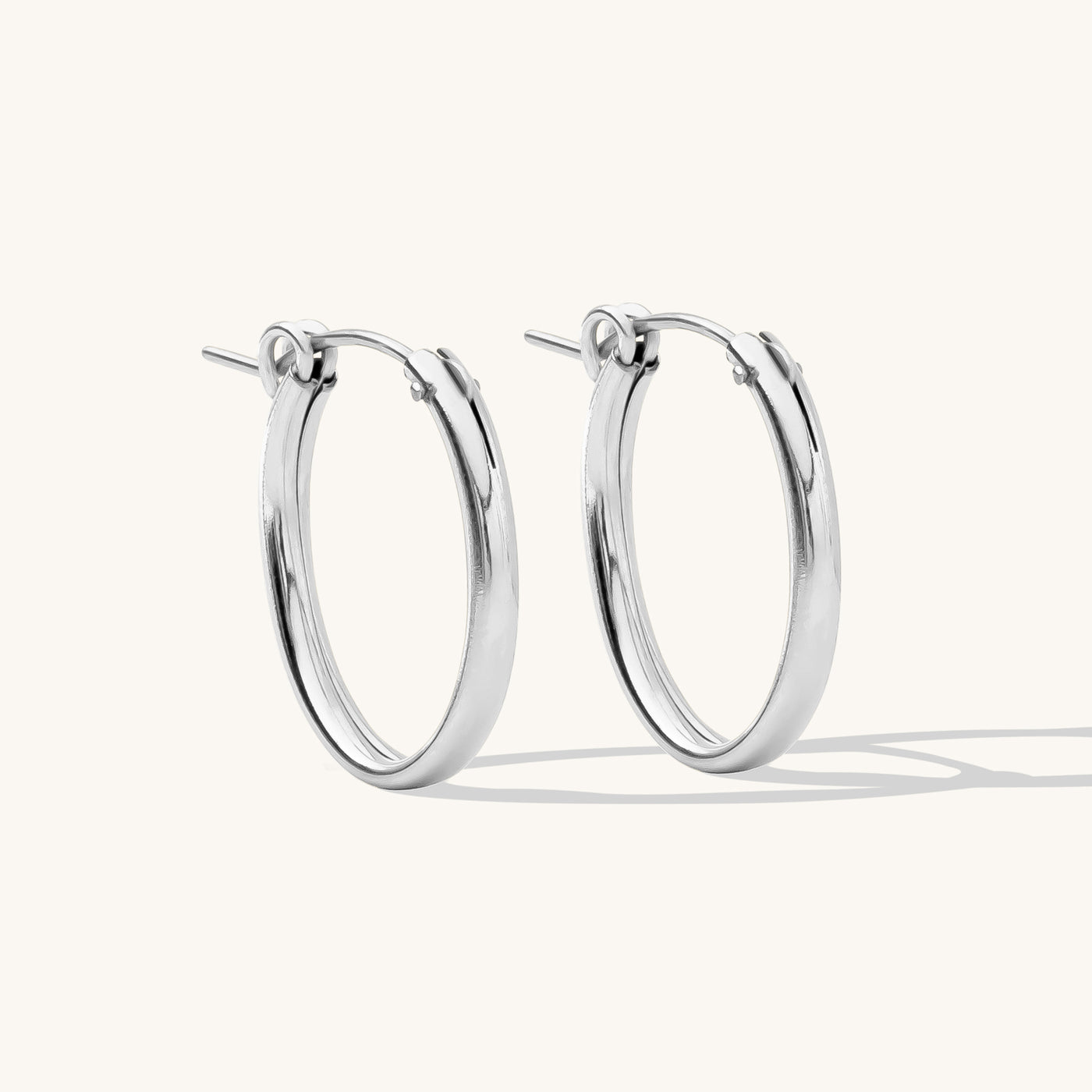Oval Everyday Hoop Earrings | Simple & Dainty Jewelry