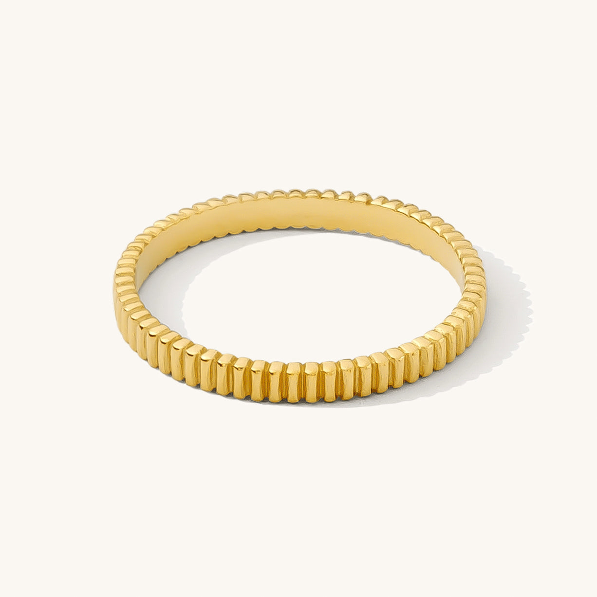 Ribbed Stacking Ring | Simple & Dainty Jewelry