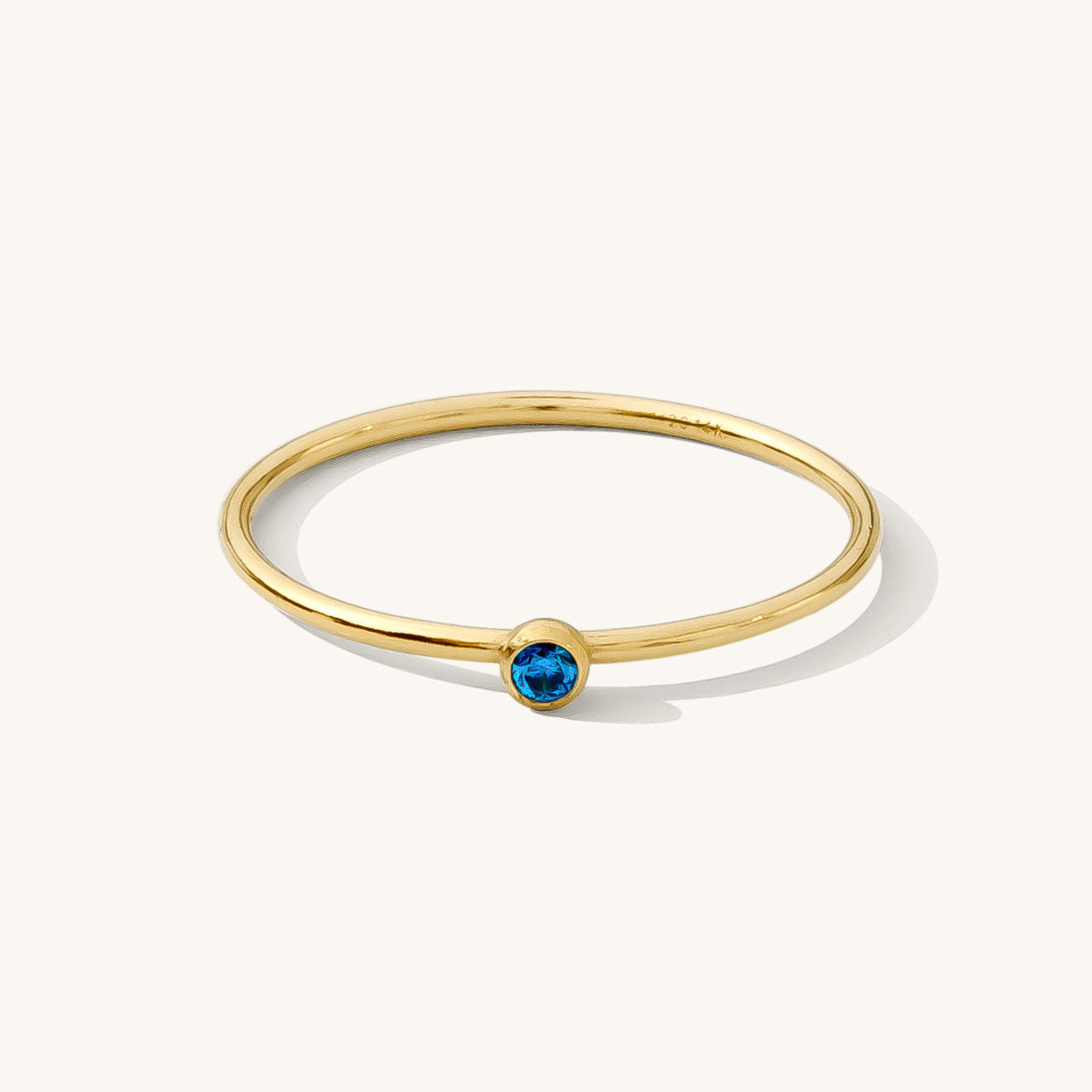 September Birthstone Ring (Sapphire) Simple Dainty