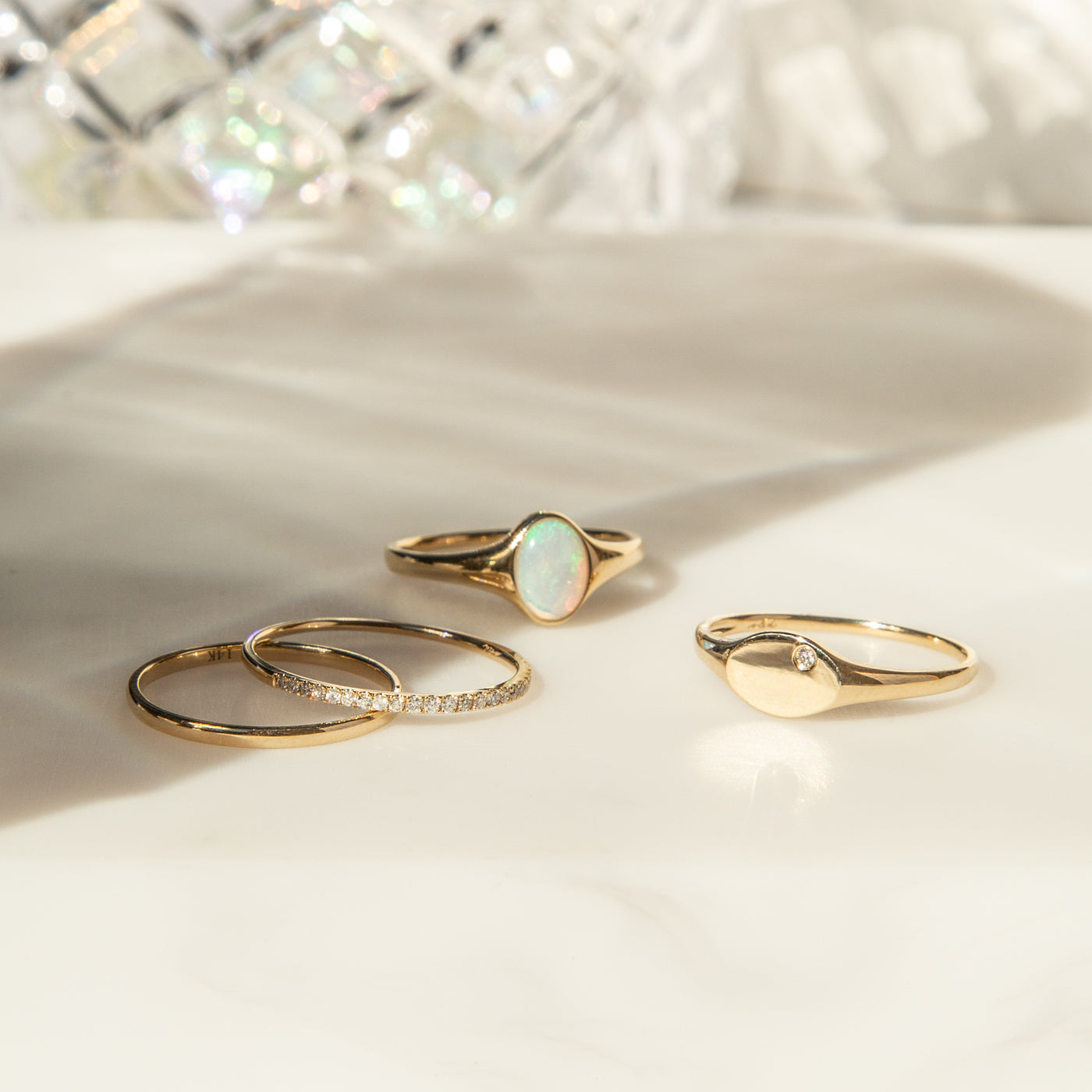 Diamond Signet Ring | Simple & Dainty Jewelry