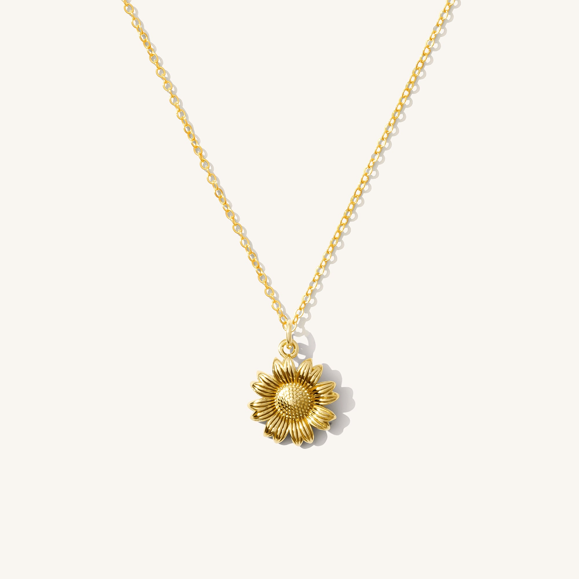 Sunflower Necklace Gold Filled - Main Image