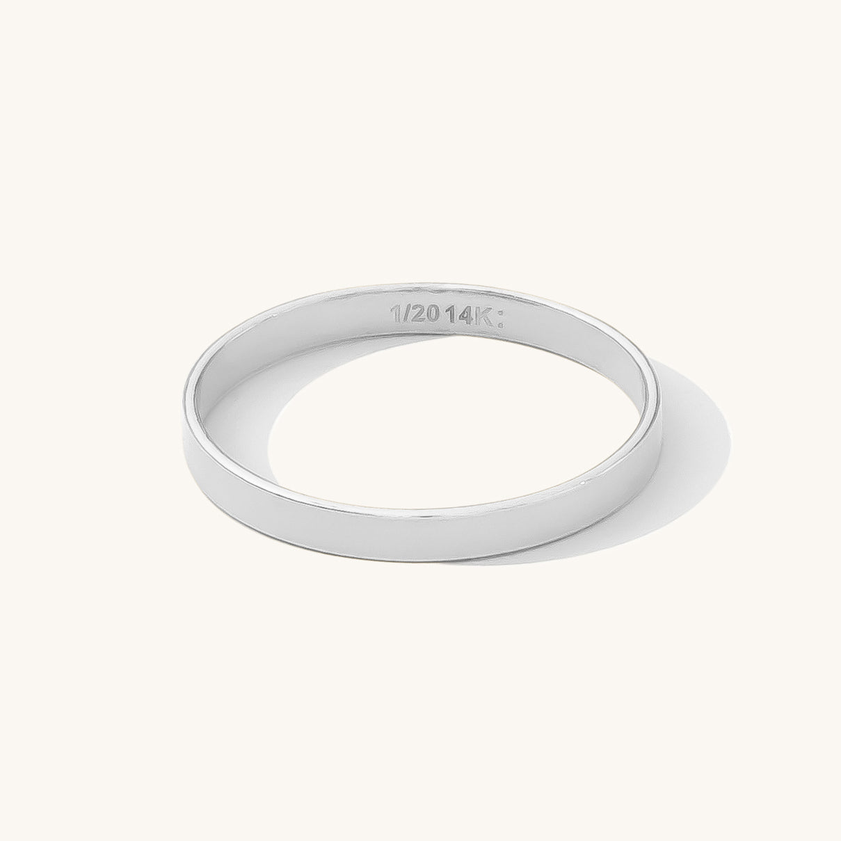 Flat Band Ring Simple Dainty