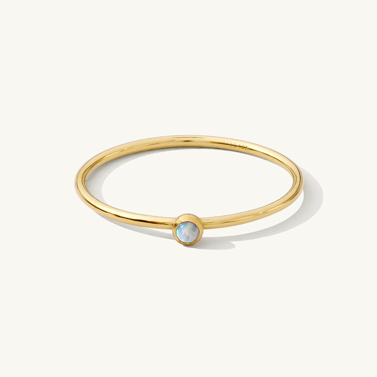 Tiny Opal Ring Gold Filled Size - Main Image