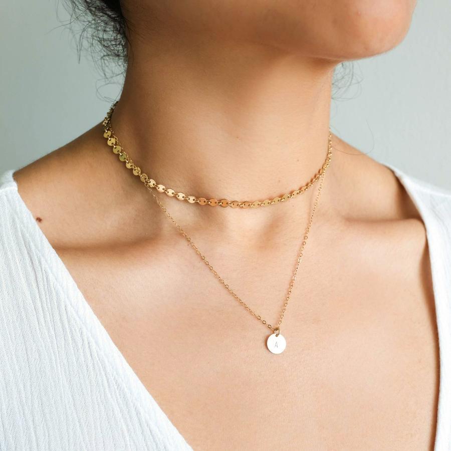 Coin Chain Necklace by Simple & Dainty Jewelry