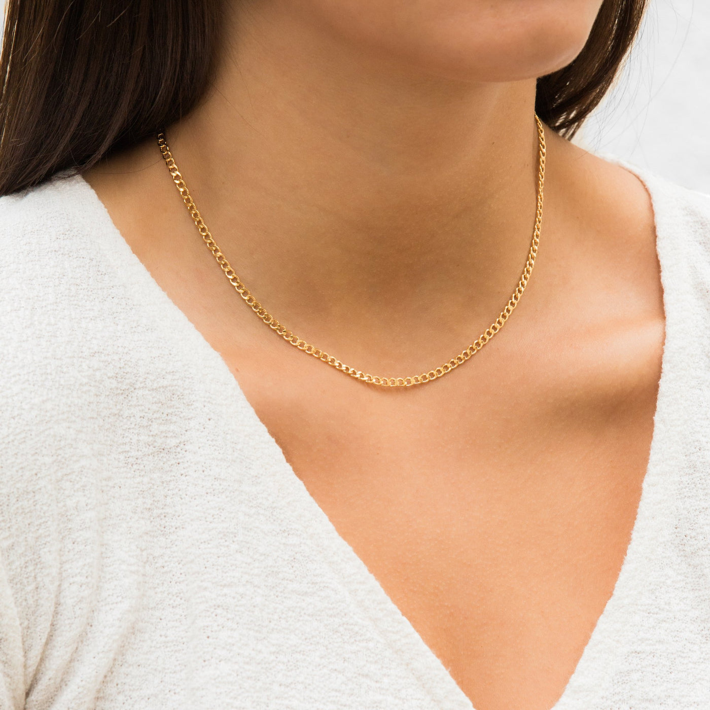 Curb Chain Necklace | Simple & Dainty Jewelry