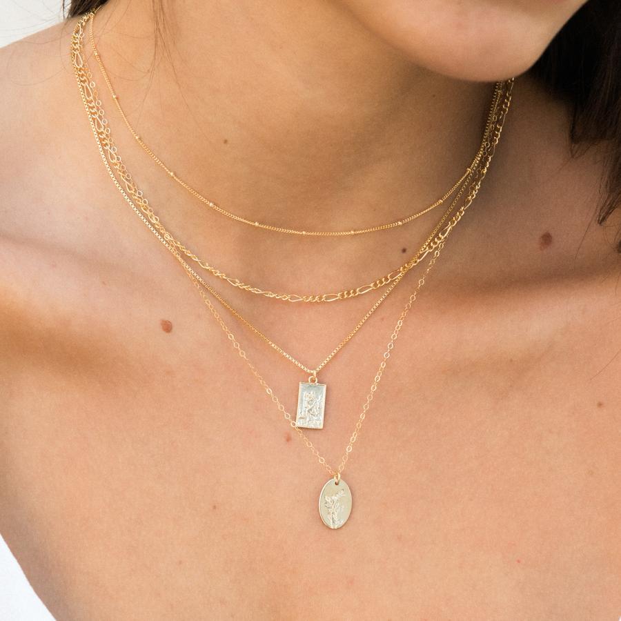 Figaro Chain Necklace by Simple & Dainty Jewelry