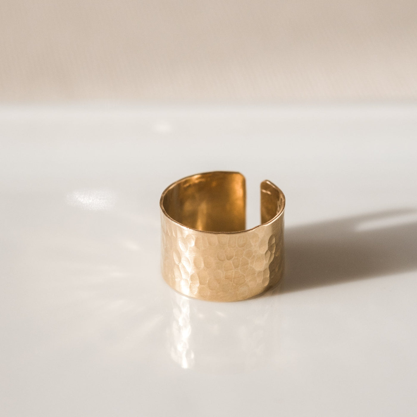 Hammered Cuff Ring | Simple & Dainty Jewelry