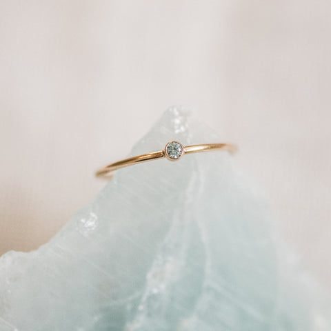 March Birthstone Ring (Aquamarine) - Main Image