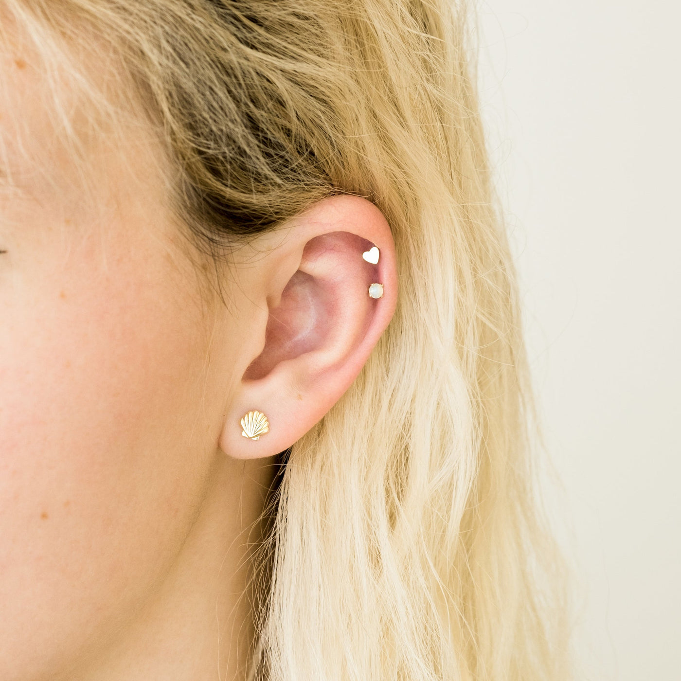 Seashell Stud Earrings | Simple & Dainty Jewelry