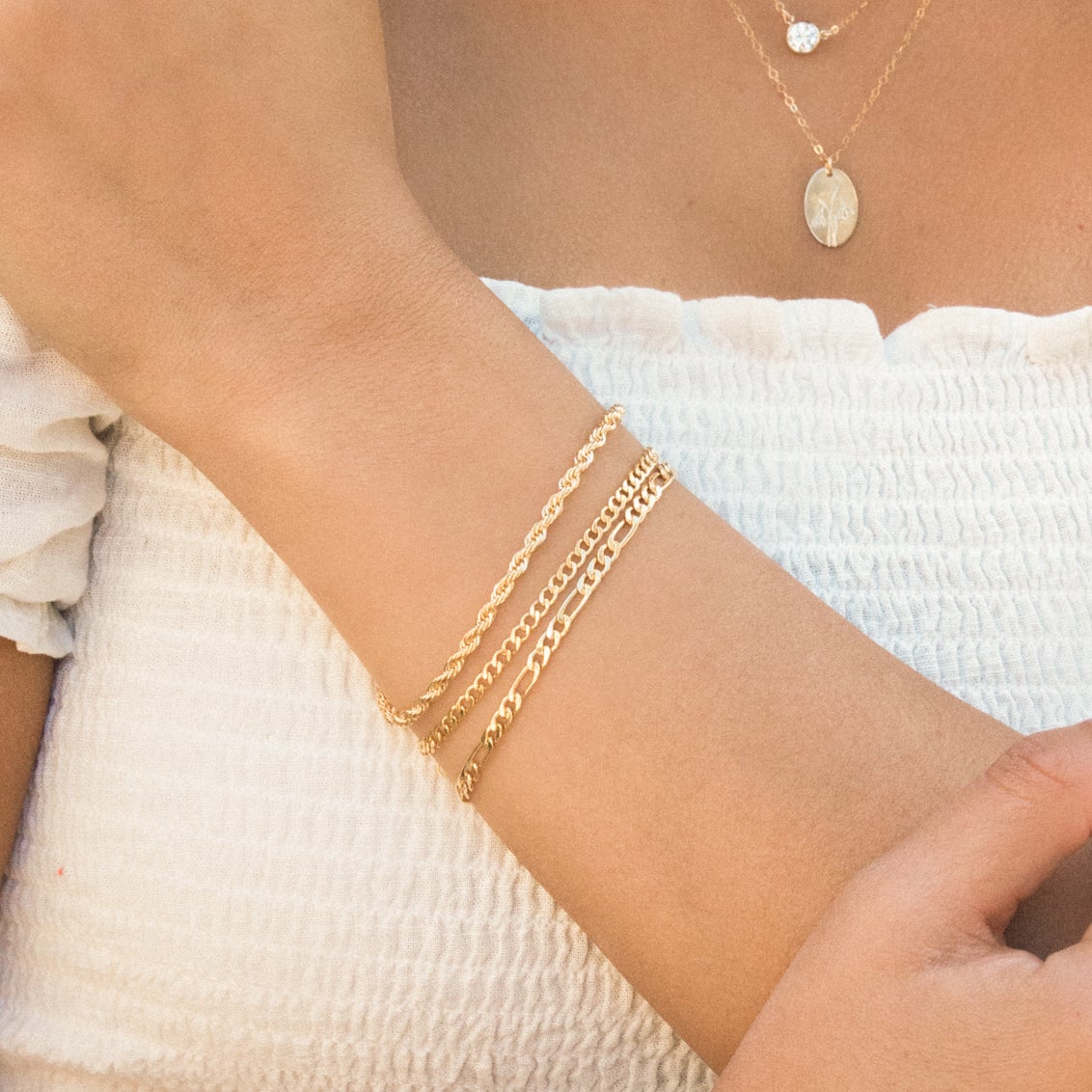 Thick Figaro Chain Bracelet | Simple & Dainty Jewelry