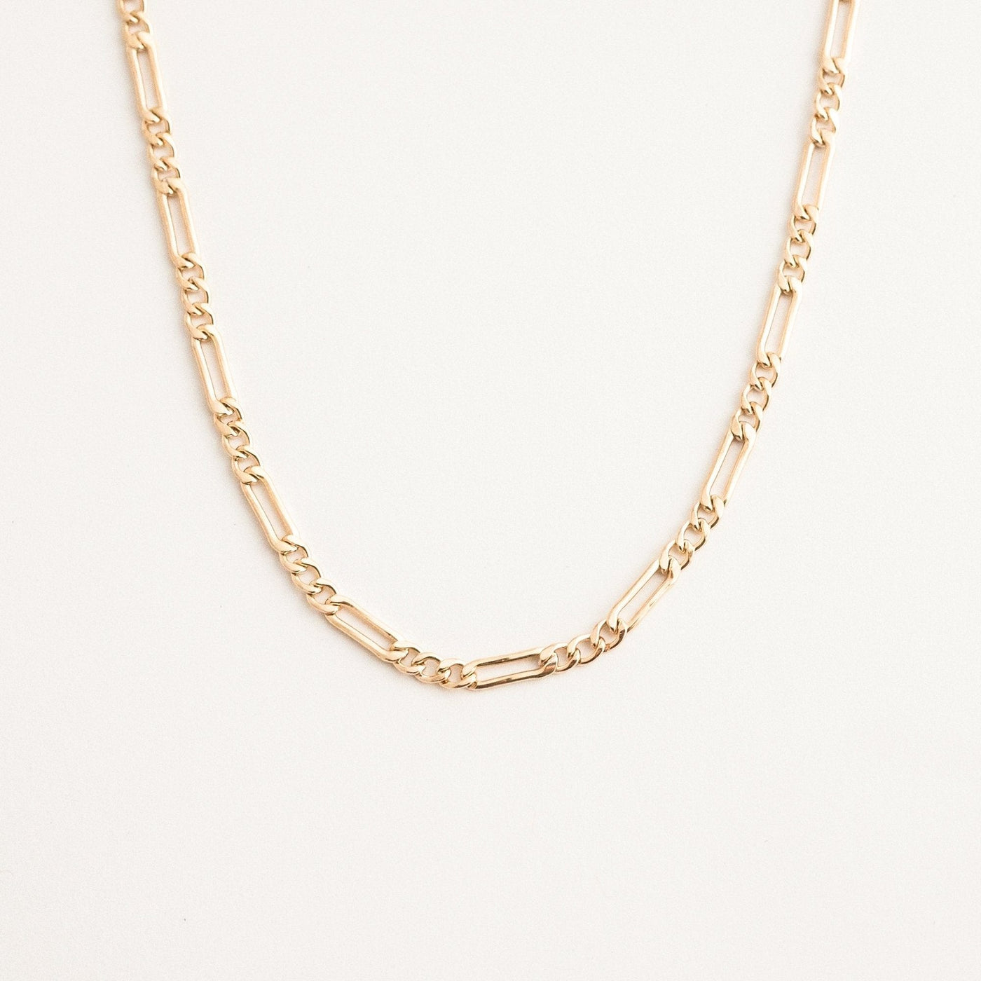 Thick Figaro Chain Necklace by Simple & Dainty Jewelry