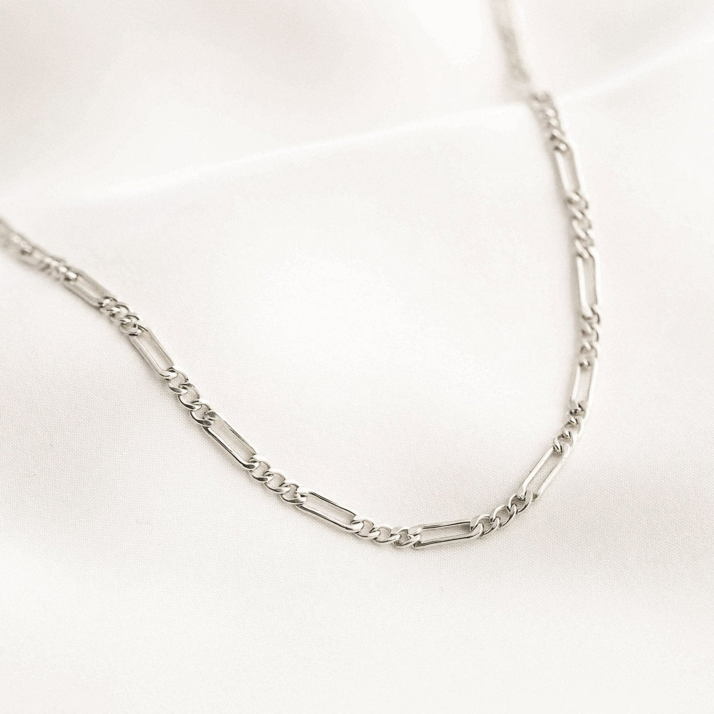 Thick Figaro Chain Necklace by Simple & Dainty Jewelry