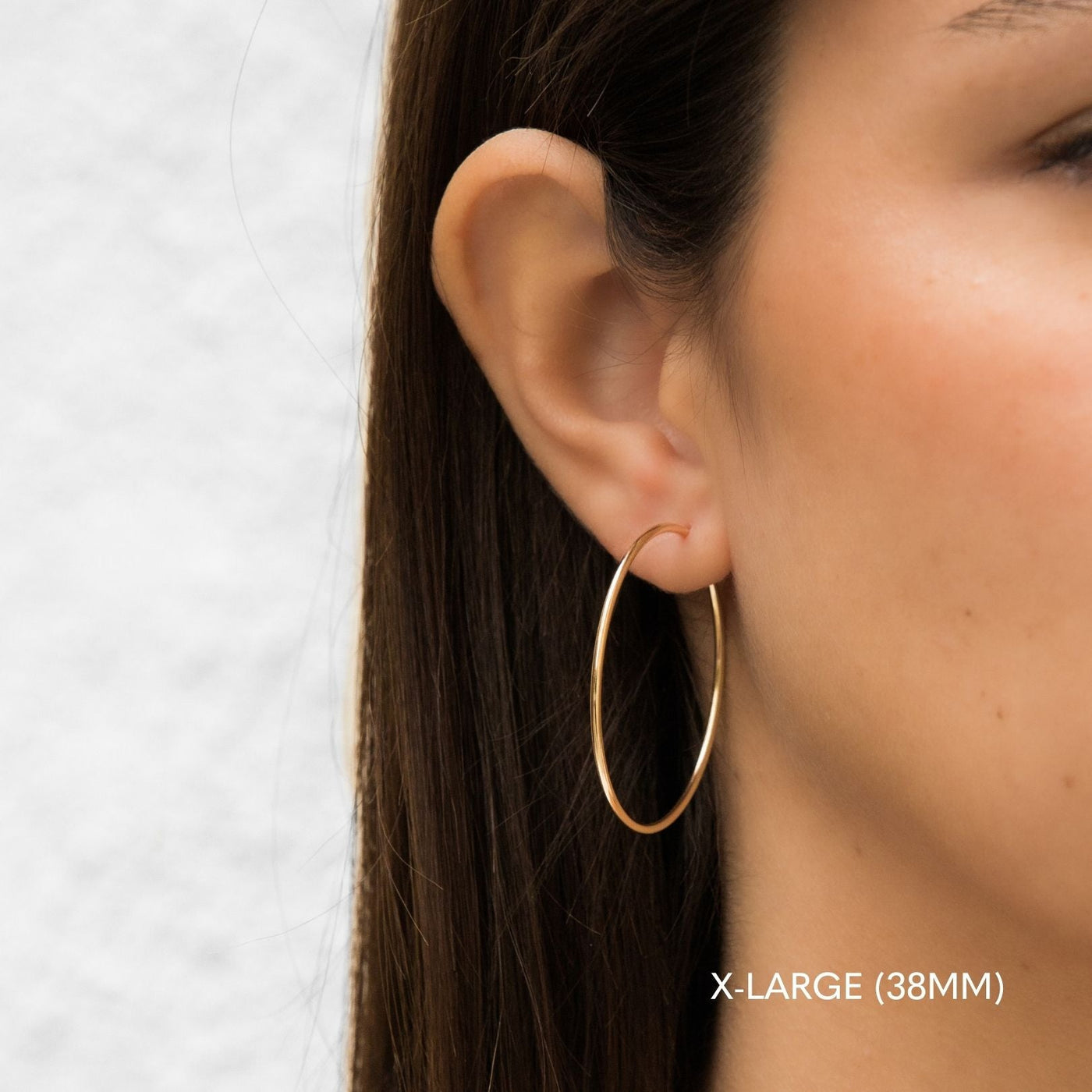 X-Large (38mm) Thin Hoop Earrings | Simple & Dainty Jewelry