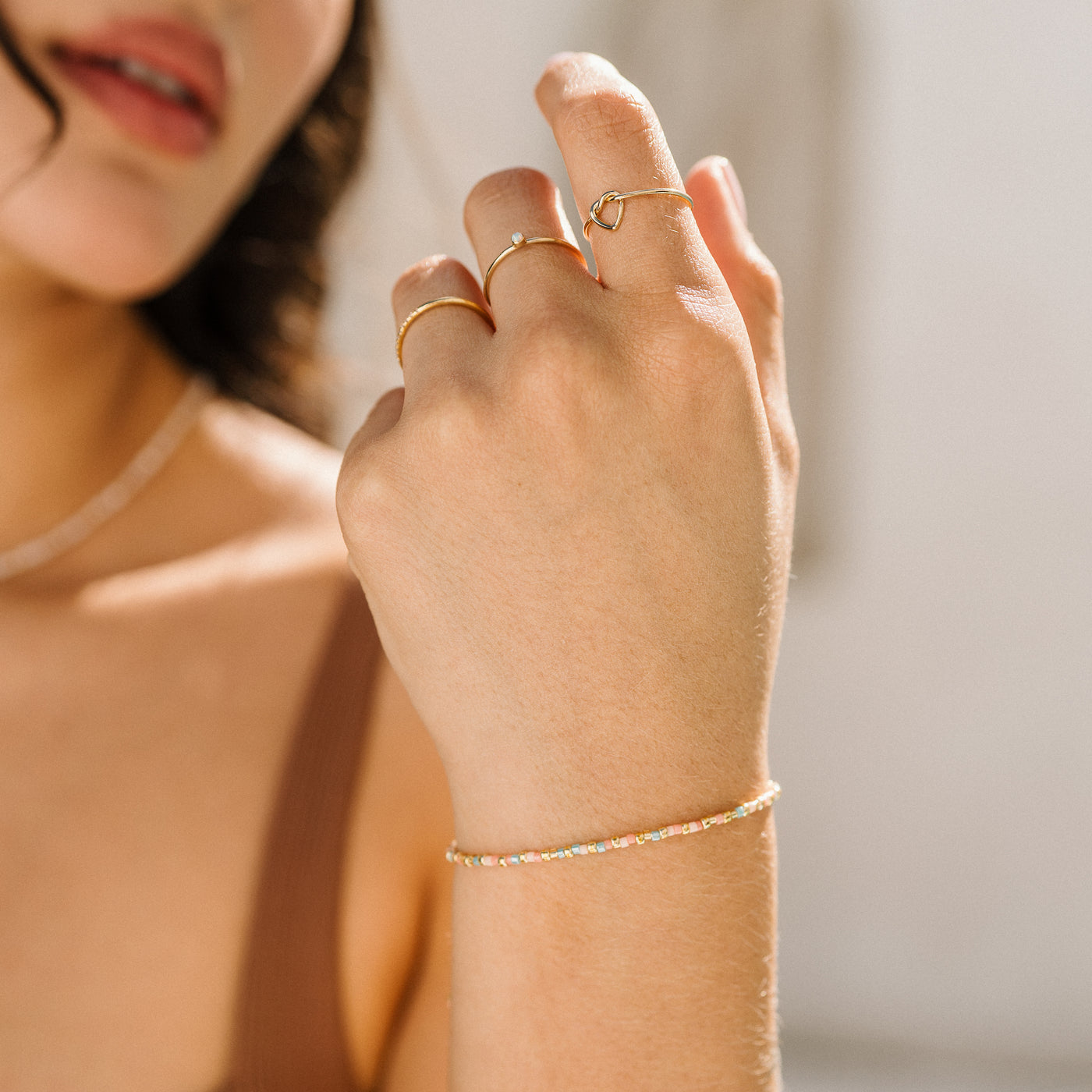Dainty Pastel Bead Bracelet | Simple & Dainty Jewelry
