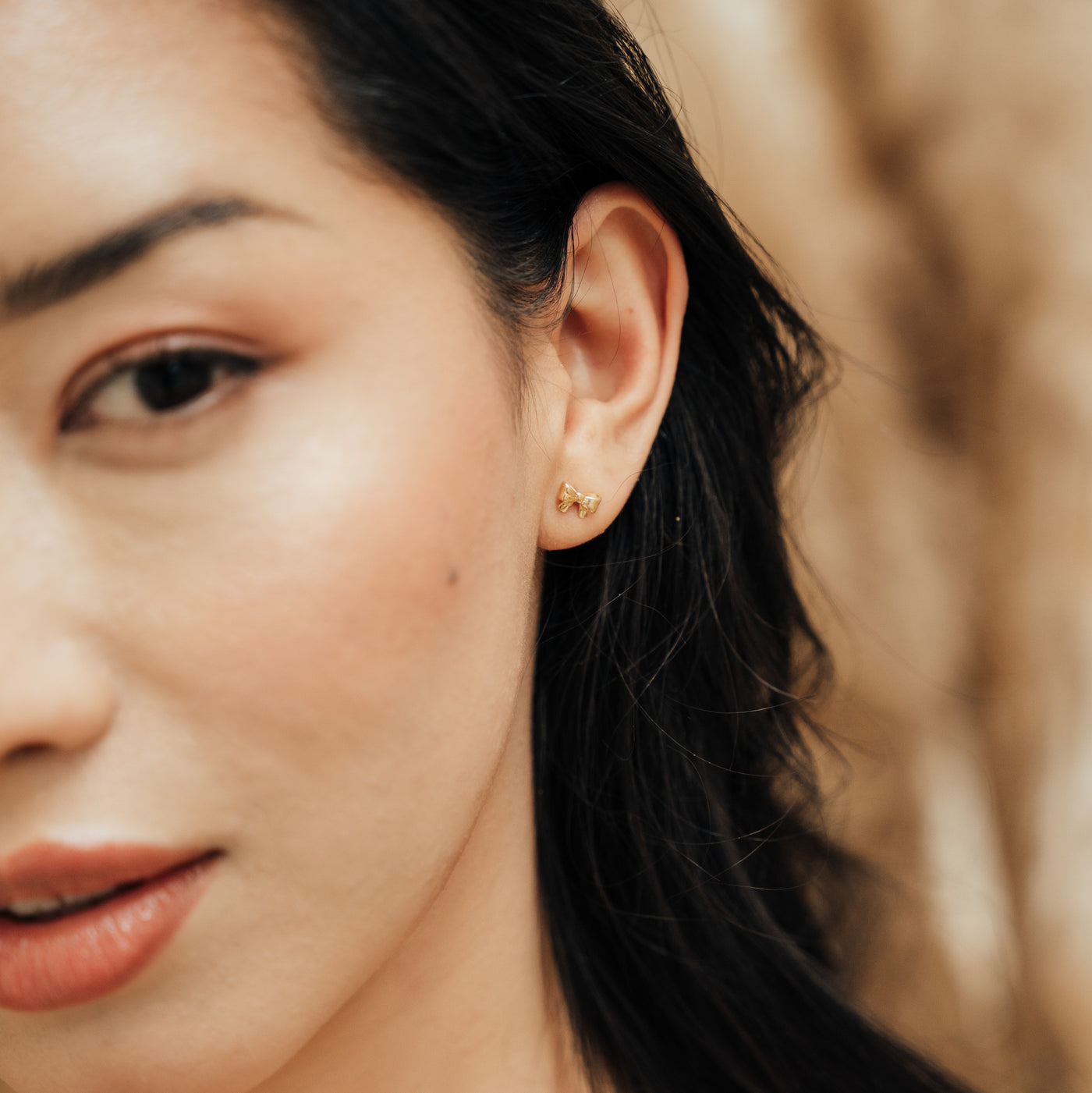 Ribbon Bow Stud Earrings | Simple & Dainty Jewelry