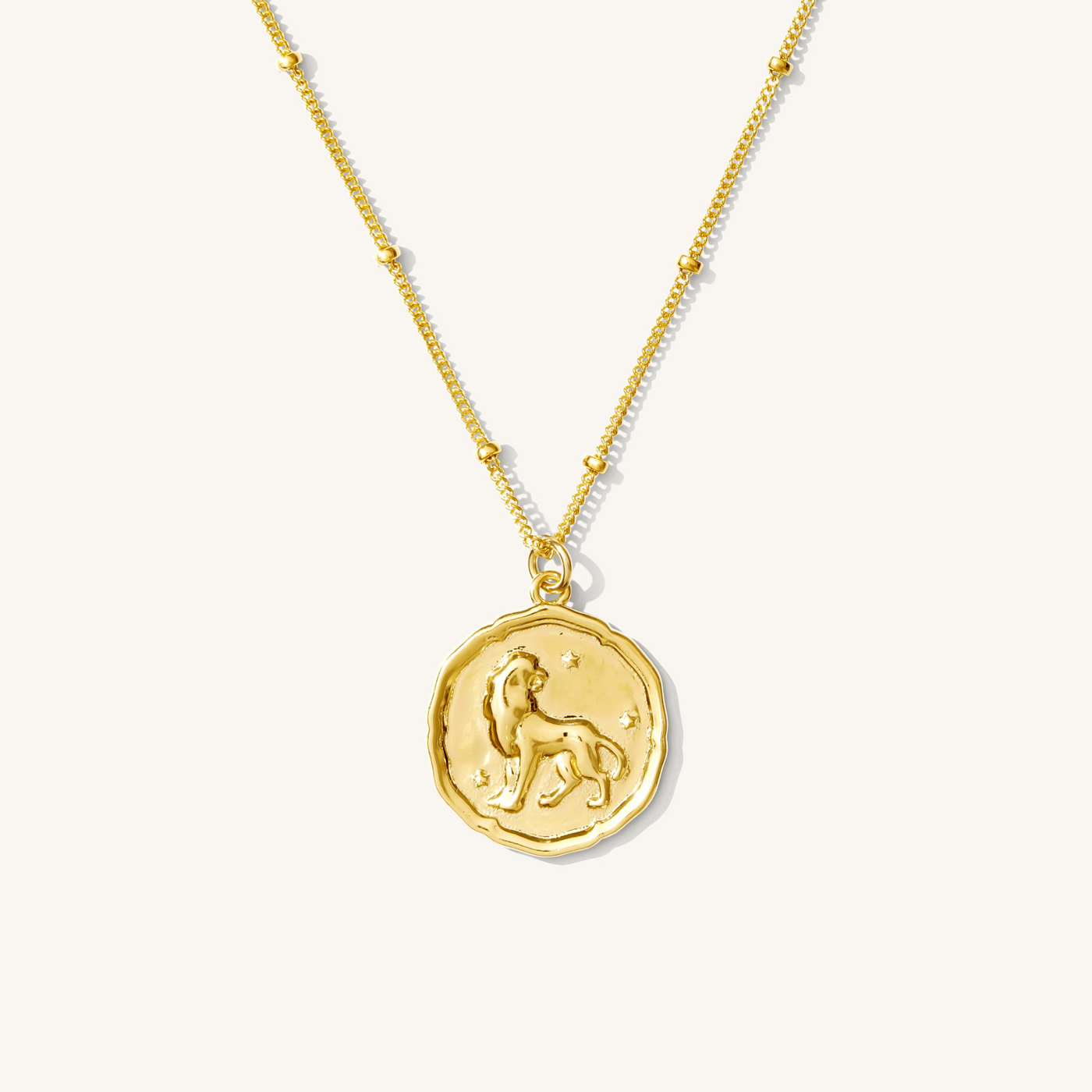 Leo Zodiac Coin Necklace