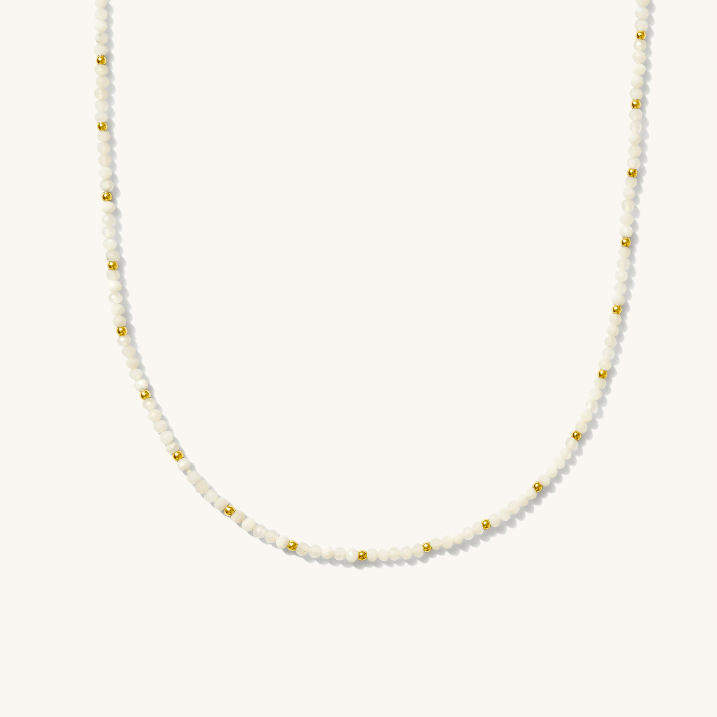 Moonstone Bead Necklace | Simple & Dainty Jewelry