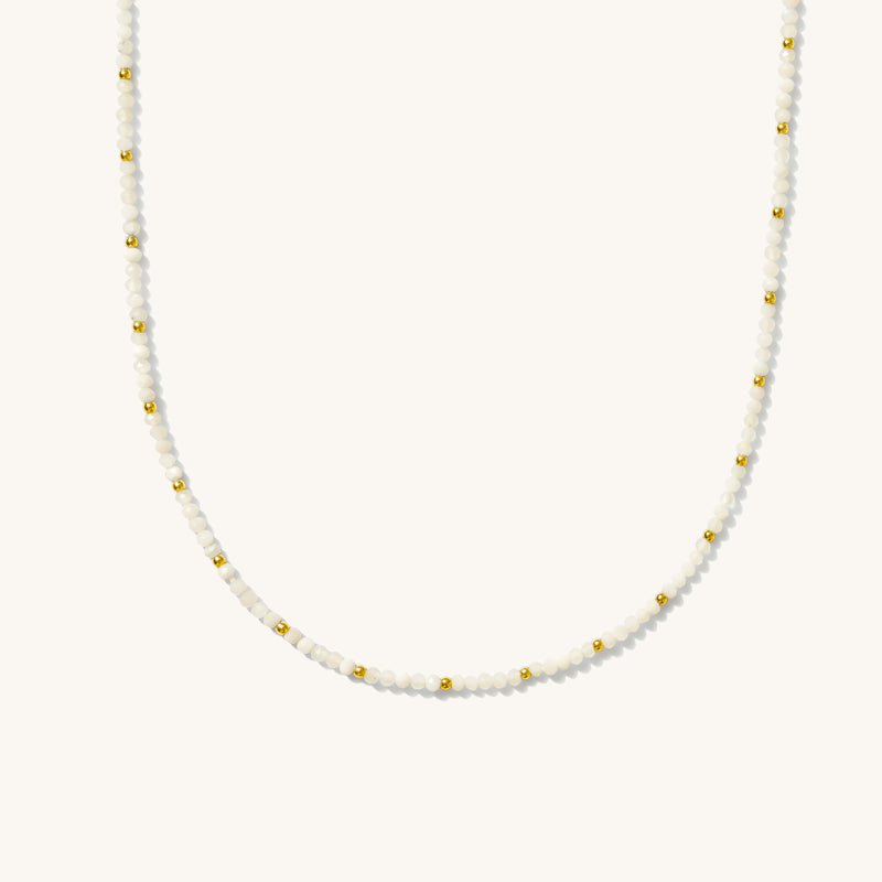 Moonstone Bead Necklace