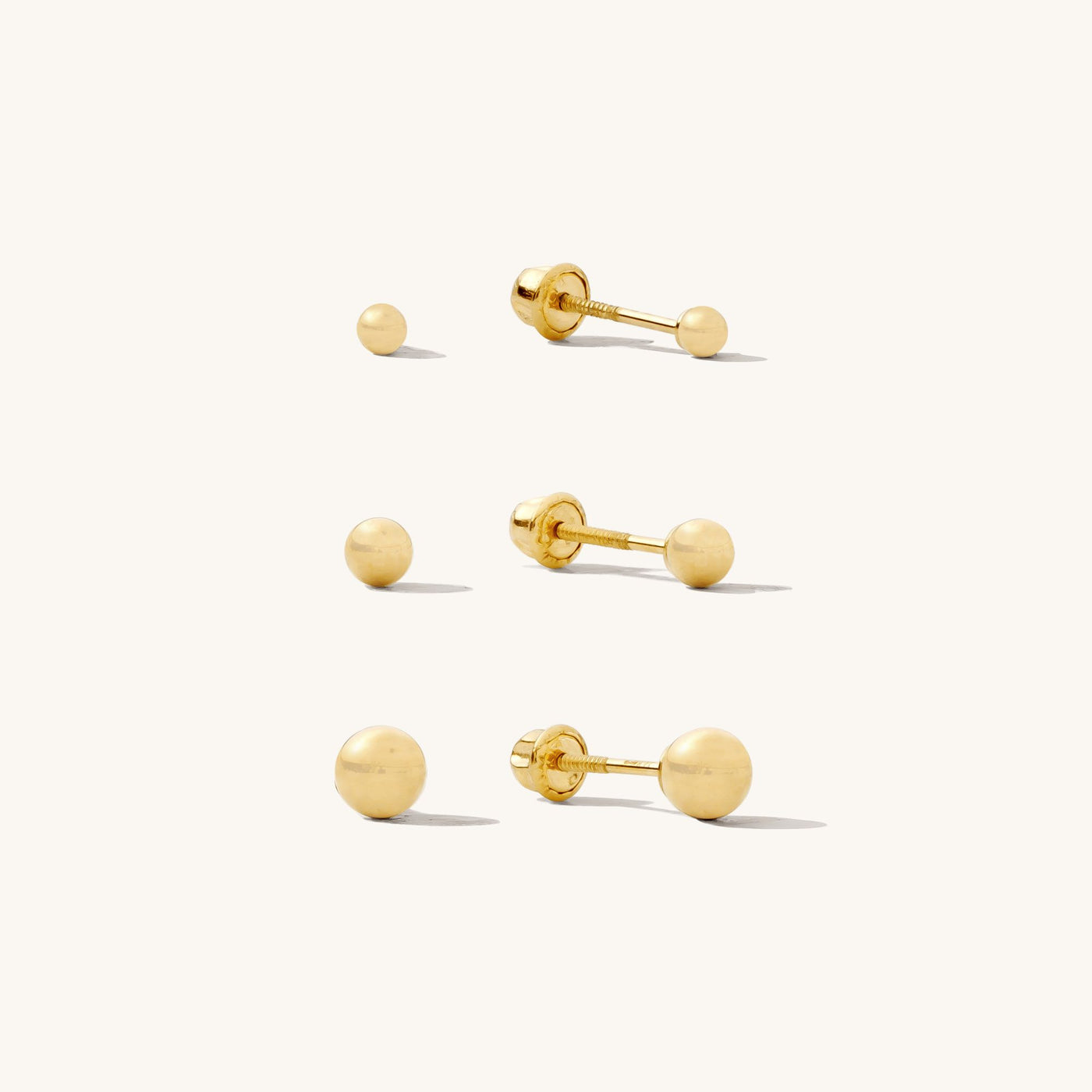 Dainty Ball Earrings 2mm-3mm Ball Gold Studs Silver Gold Studs Tiny Ball  Stud Dainty Ball Stud Small Stud Earrings PAIR -  Israel
