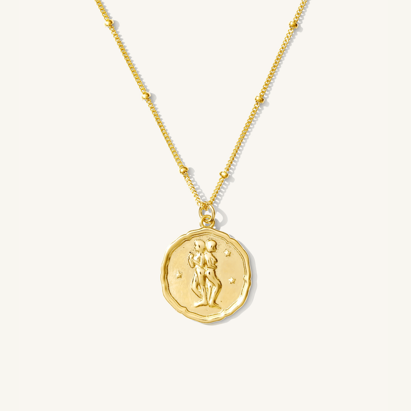 Gemini Zodiac Coin Necklace
