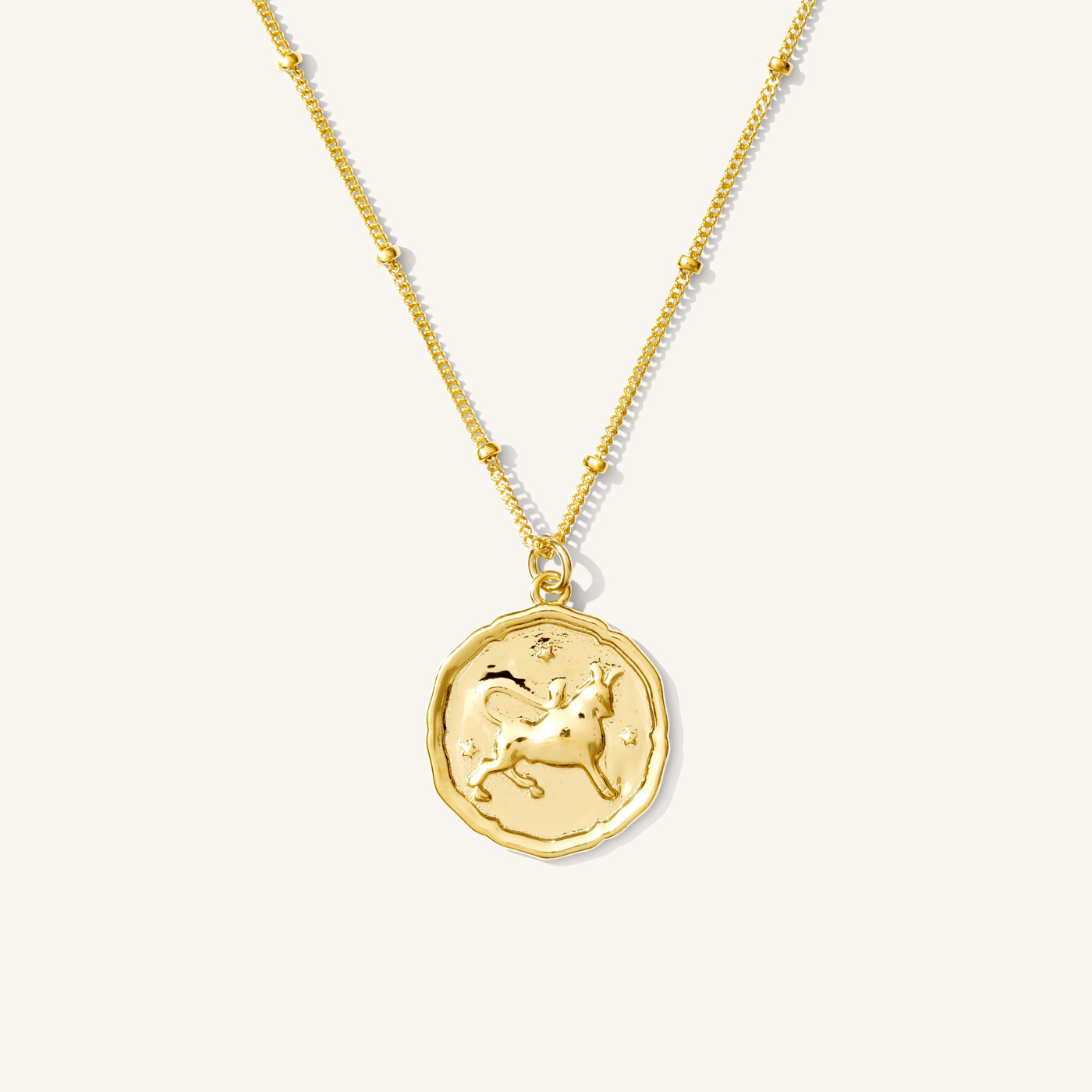 Taurus Zodiac Coin Necklace