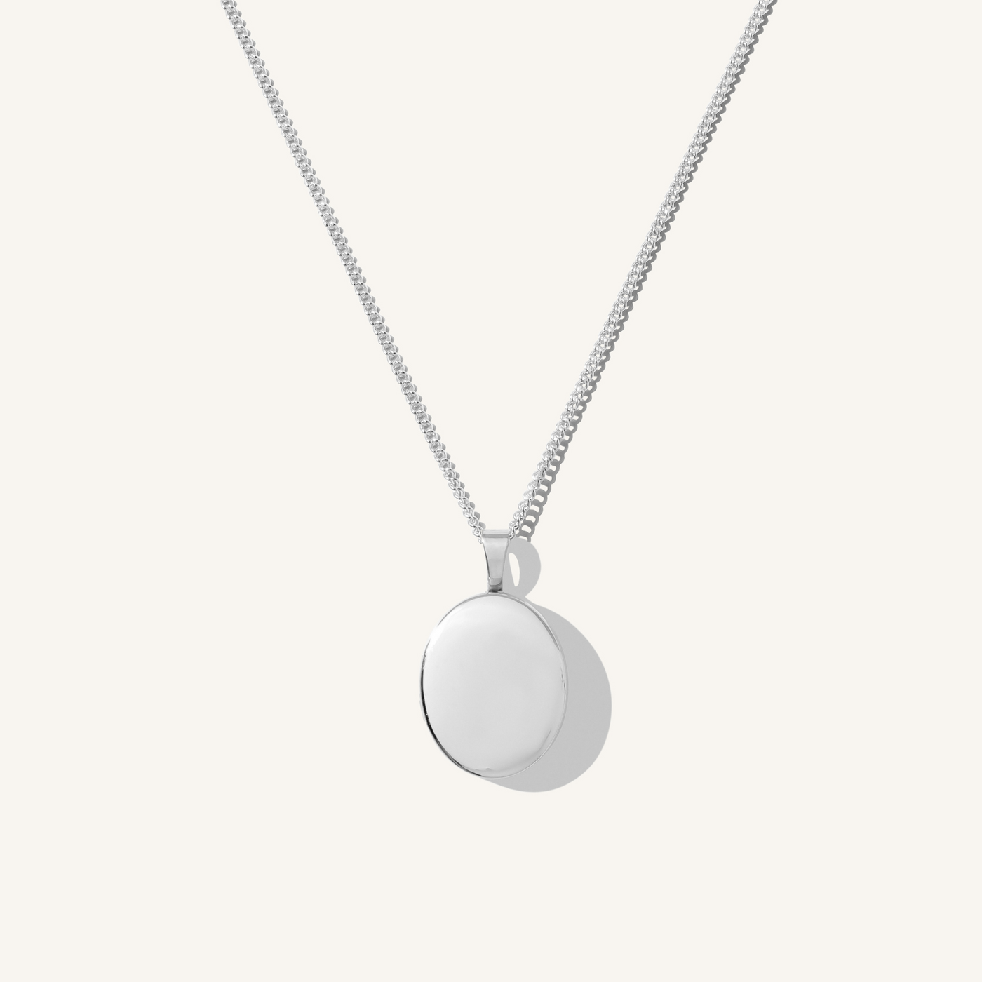 Sterling Silver | Oval Locket Necklace