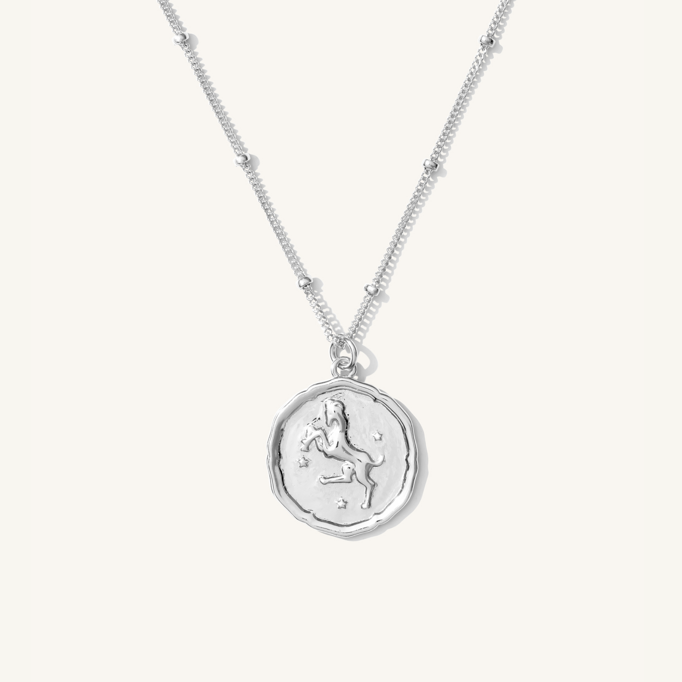 Aries Zodiac Coin Necklace