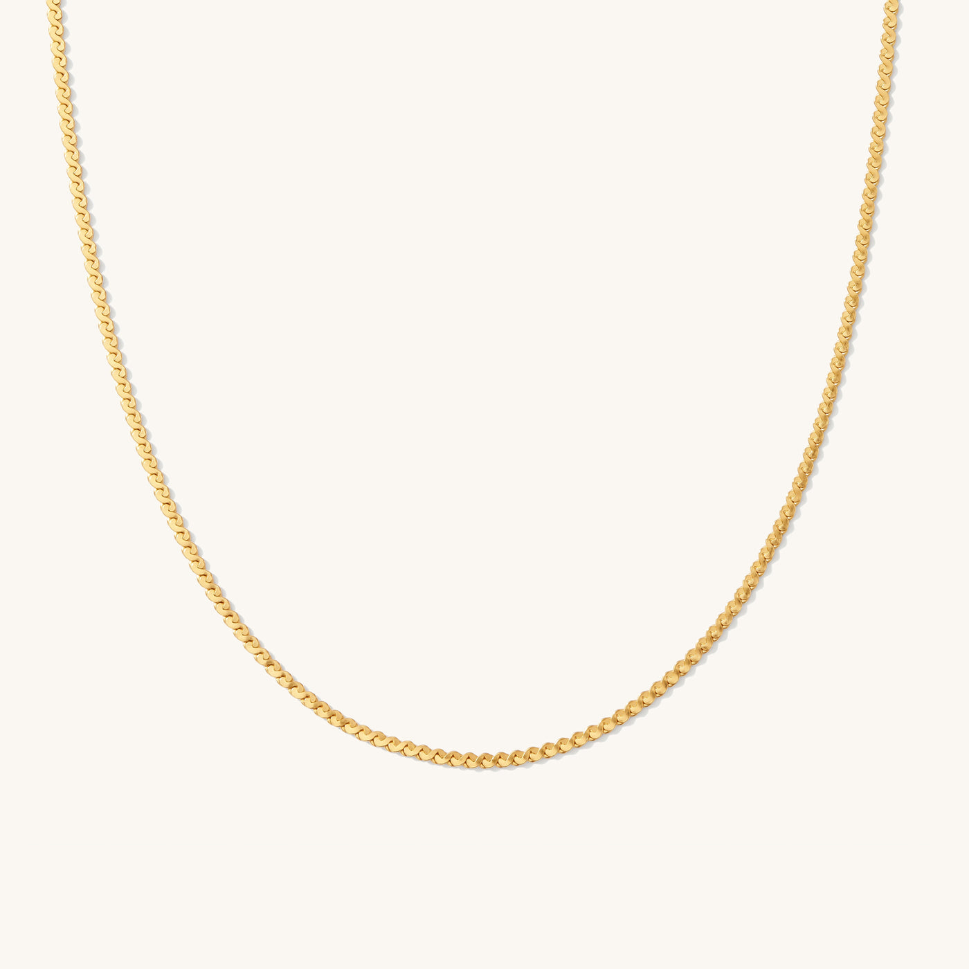 Dainty Serpentine Chain Necklace | Simple & Dainty Jewelry