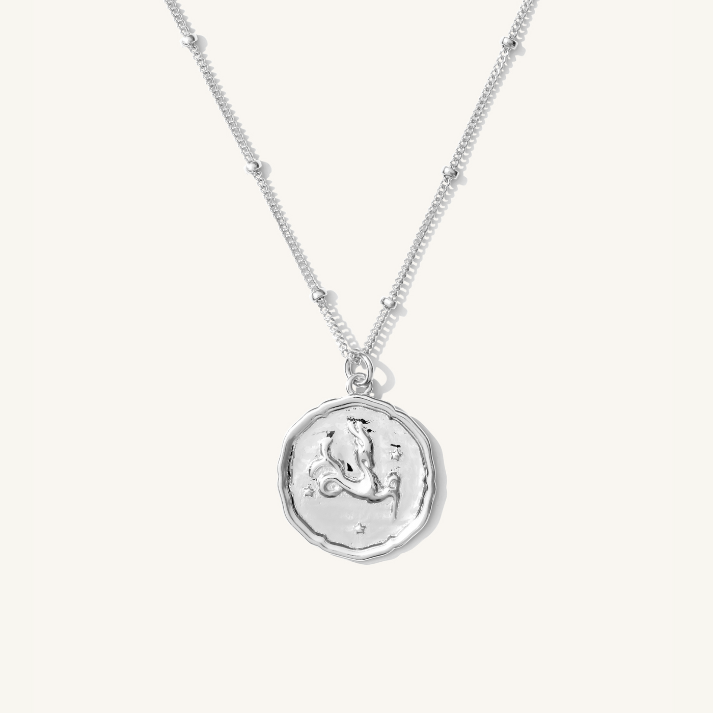 Capricorn Zodiac Coin Necklace