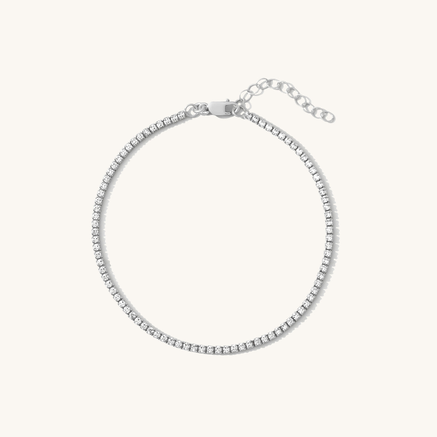 ANTI TARNISH 925 Sterling Silver Black Finish 3mm 1 Row CZ Tennis Chain ANTI TARNISH 925 Sterling Silver Black Finish 3mm 1 Row CZ Tennis Chain