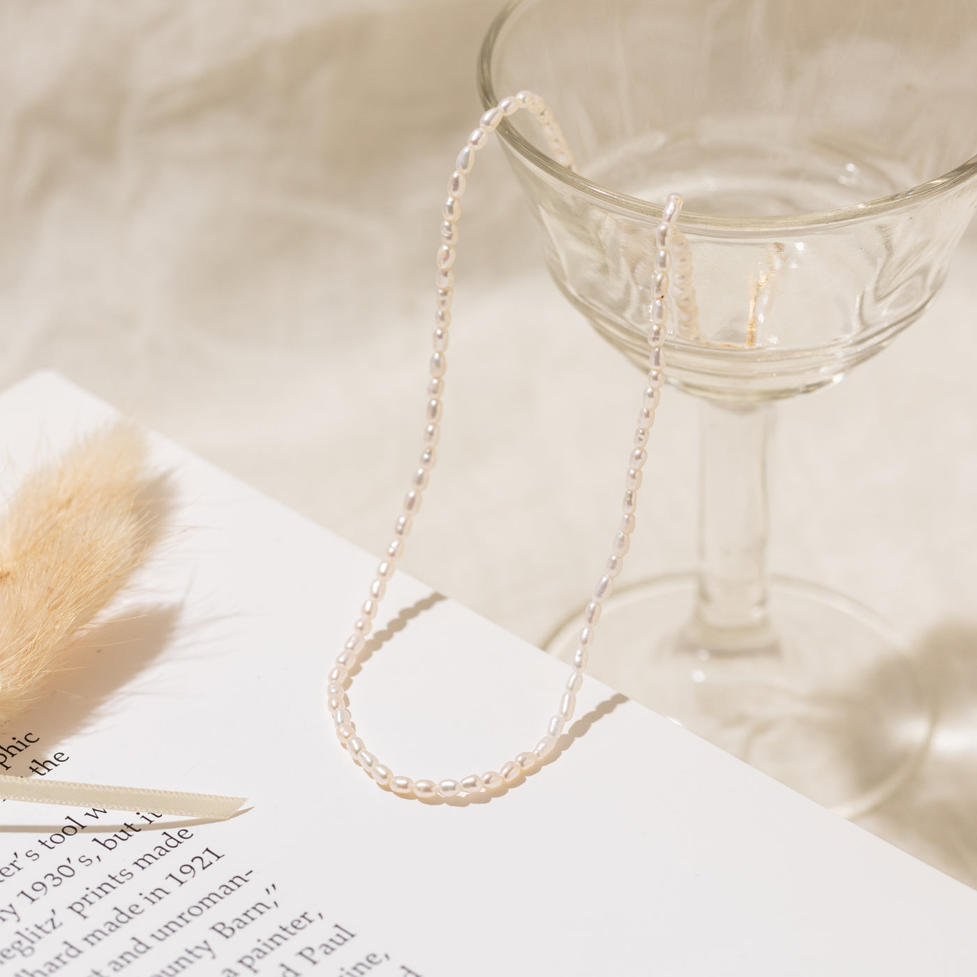 Dainty Pearl Strand Necklace | Simple & Dainty Jewelry