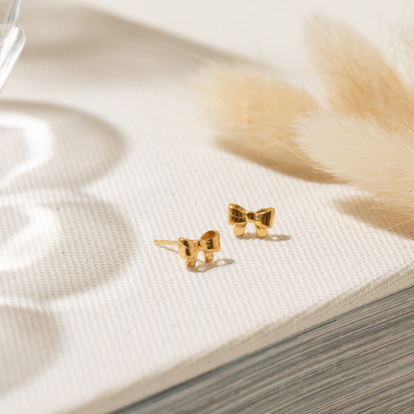 Ribbon Bow Stud Earrings | Simple & Dainty Jewelry