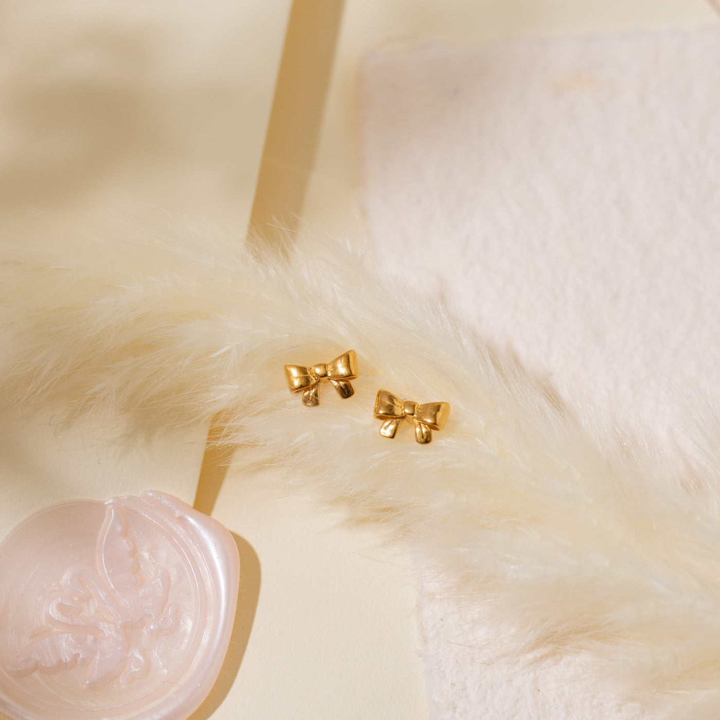 Ribbon Bow Stud Earrings | Simple & Dainty Jewelry