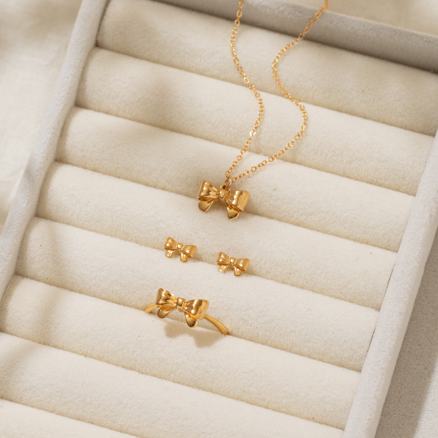 Ribbon Bow Necklace | Simple & Dainty Jewelry