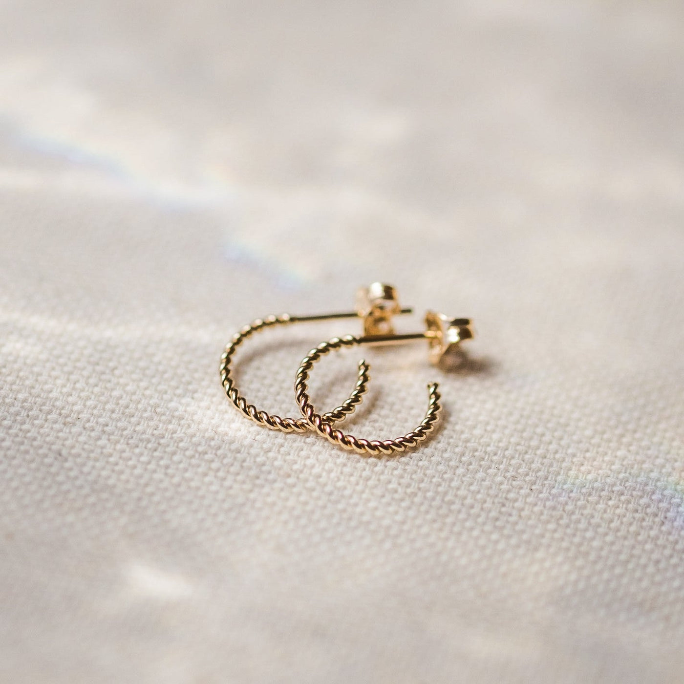 Braided Hoop Earrings | Simple & Dainty Jewelry