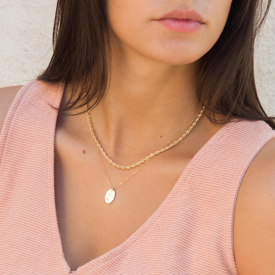 Chunky Rope Chain Necklace by Simple & Dainty Jewelry