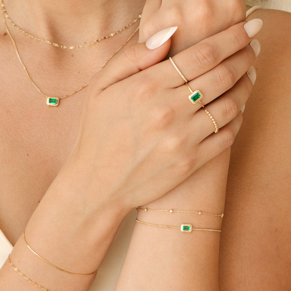 Dainty Diamond Station Bracelet - Reversible | Simple & Dainty Jewelry
