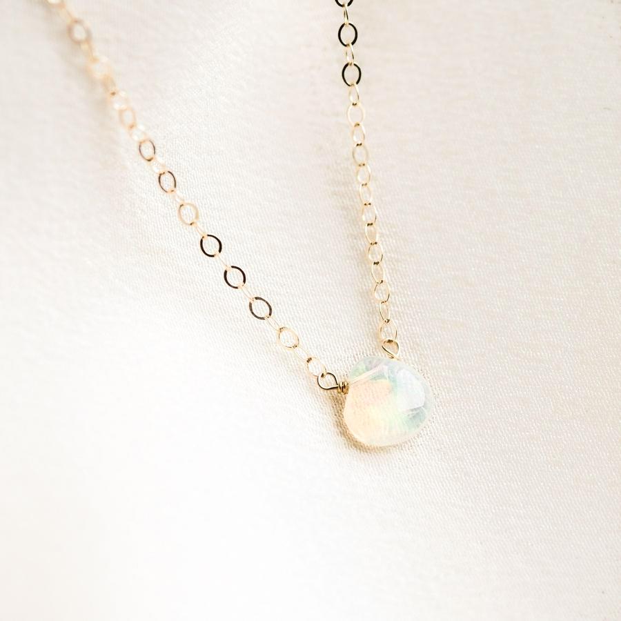 Dainty Opal Necklace | Simple & Dainty Jewelry