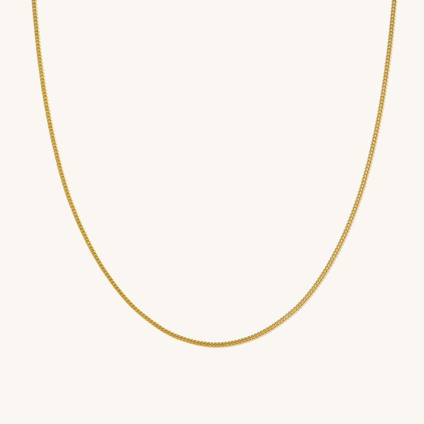 Thin Curb Chain Necklace | Simple & Dainty Jewelry