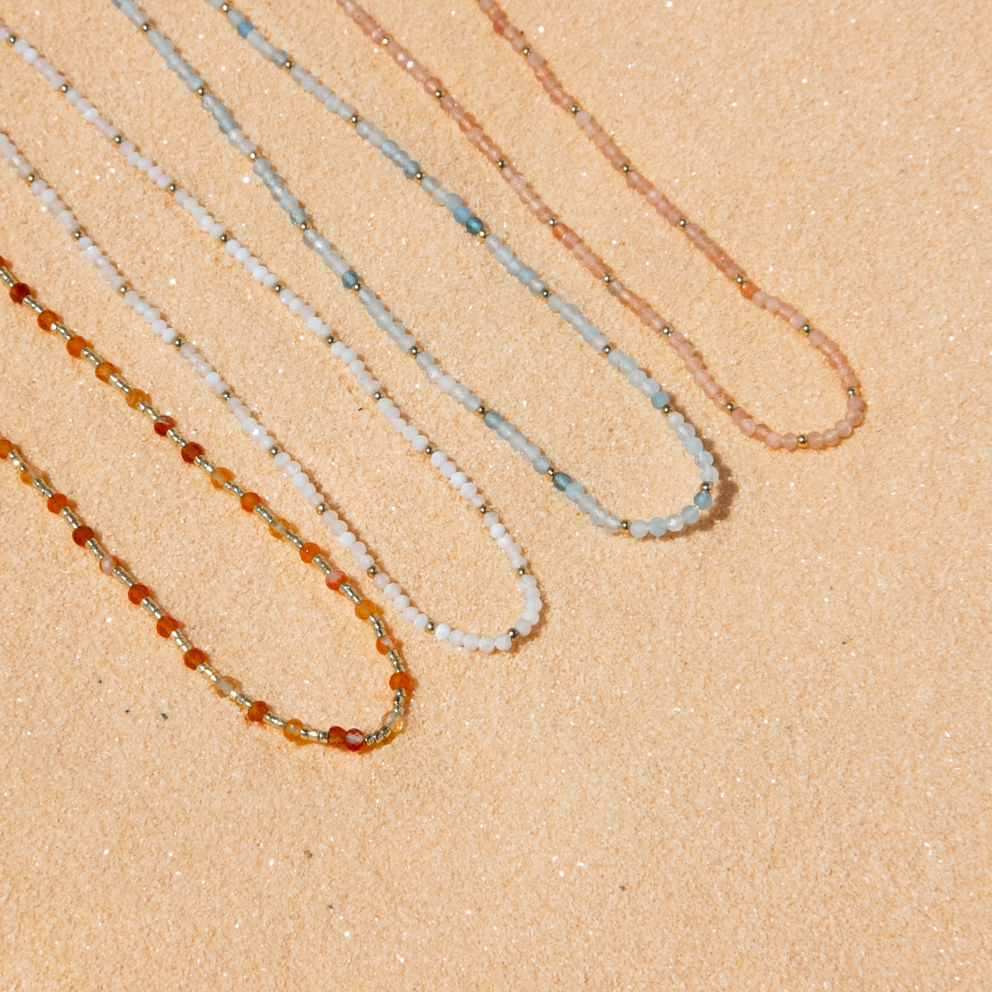 Moonstone Bead Necklace | Simple & Dainty Jewelry