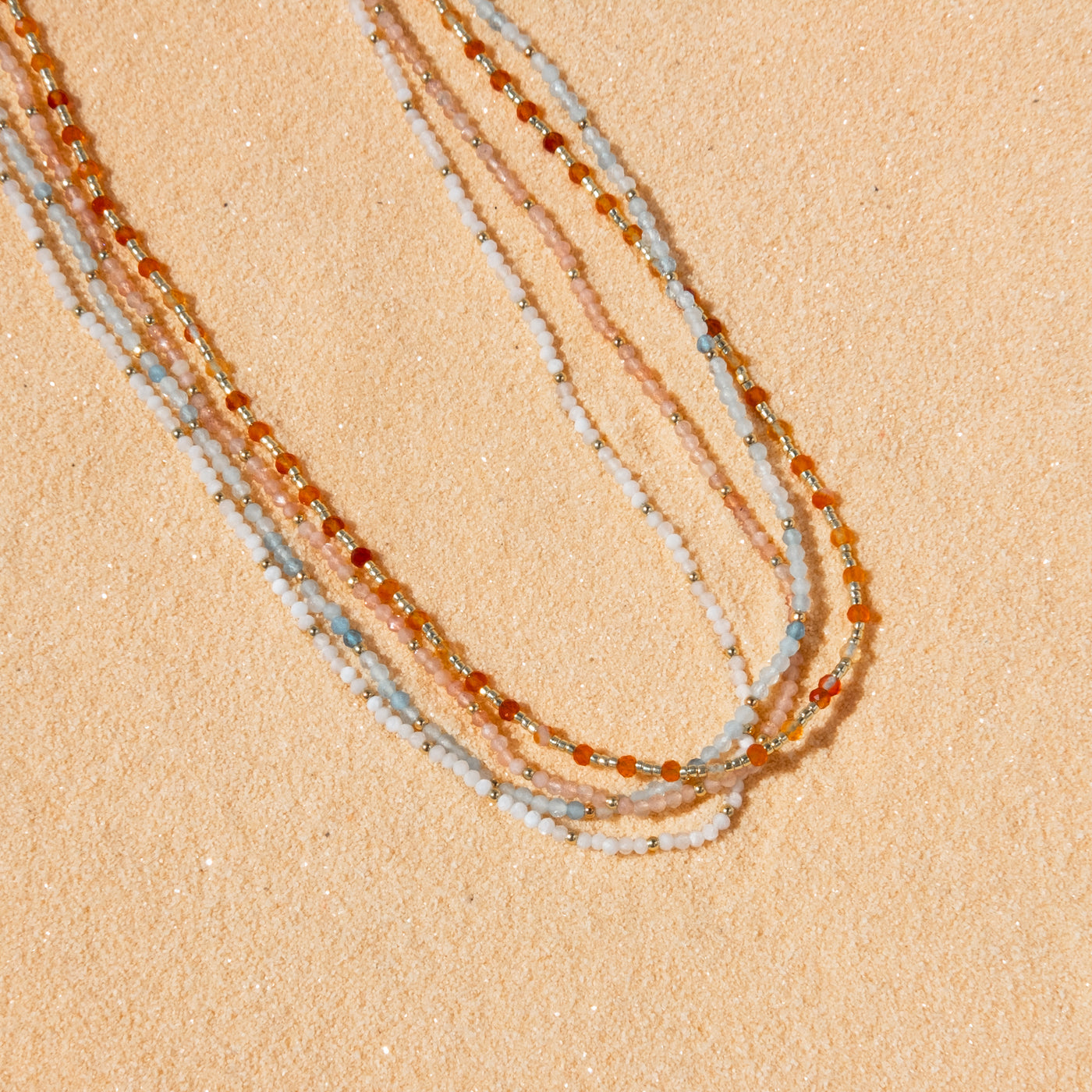 Sunstone Bead Necklace | Simple & Dainty Jewelry