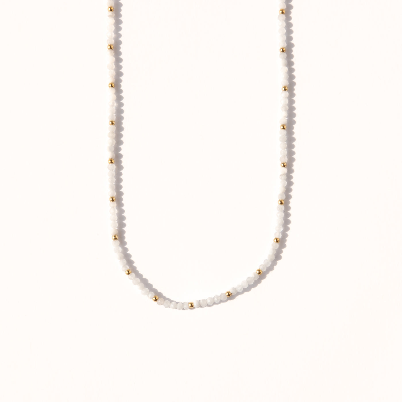 Moonstone Bead Necklace | Simple & Dainty Jewelry