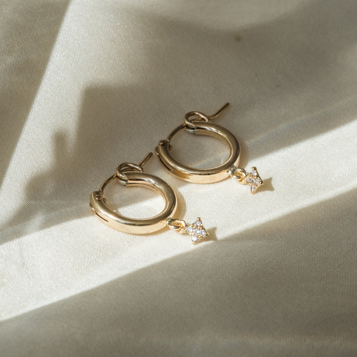 Stardust Hoop Earrings | Simple & Dainty Jewelry